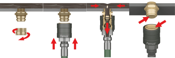 non drip draining steps