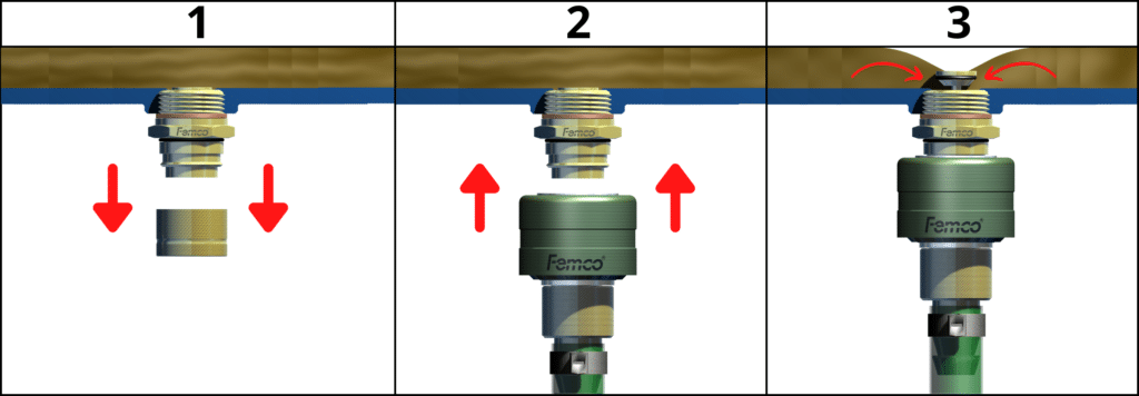 Three steps oil draining